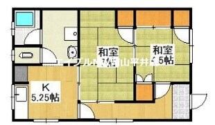 福富西借家（2戸1）の物件間取画像